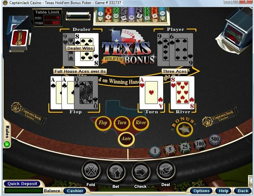 Texas Holdem Poker casino games