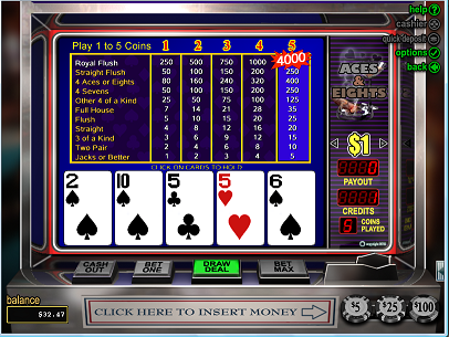 Online Video Poker casino games