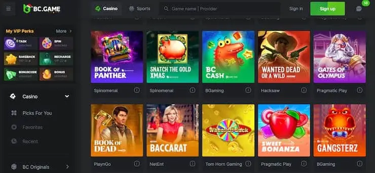 BCGame Slots