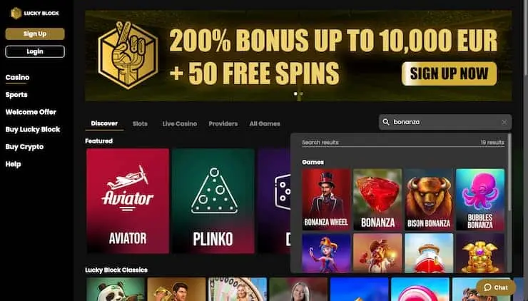 Bonanza slot - Lucky Block registration step 4