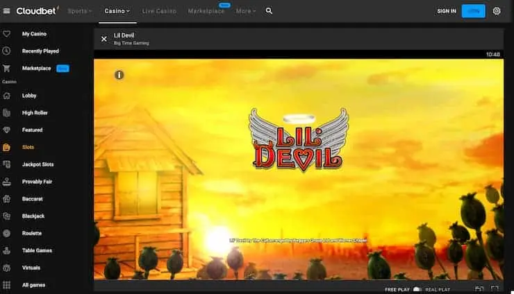 Lil Devil Slots Cloudbet Casino