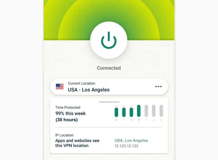 ExpressVPN Connected