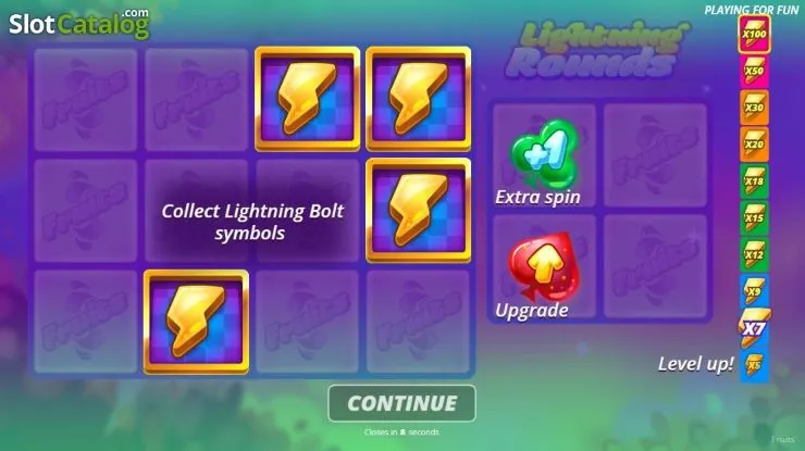 Fruits Slot Lightning Bonus Round