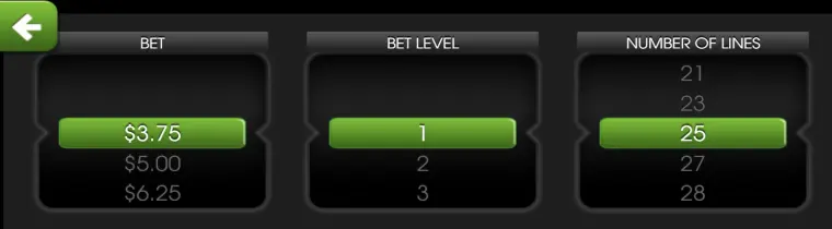 Gladiator slots bet