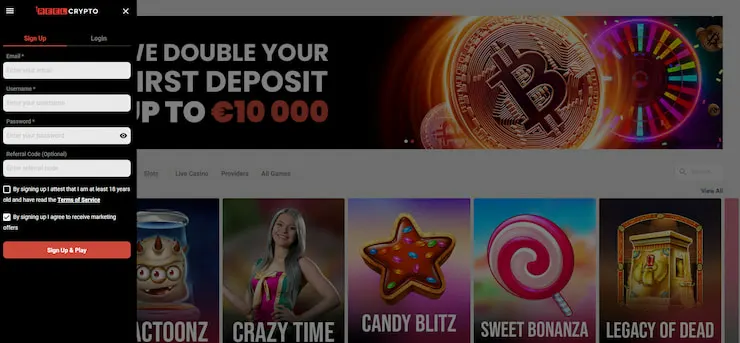 reelcrypto sign up