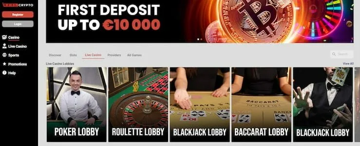 reelcrypto live casino