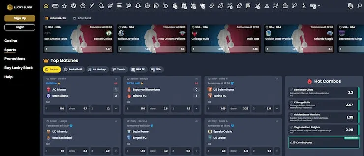 Lucky Block Best Offshore Crypto Sportsbook