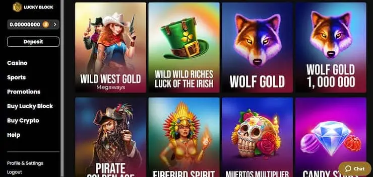 Lucky Block Wolf Gold