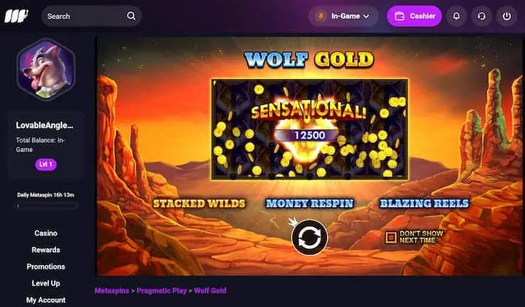 metaspins Wolf Gold