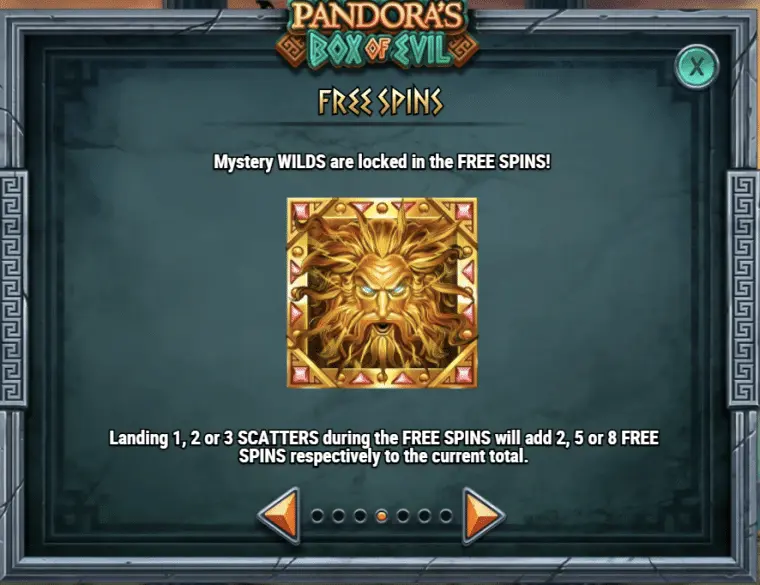 Pandora's box free spins