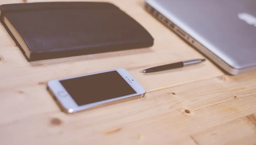 Smartphone on a desk, ready for a casino app