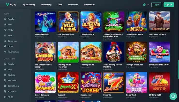 Vave Casino Sugar Rush Slot