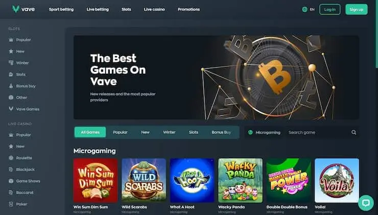 Vave Casino Mega Moolah Slots