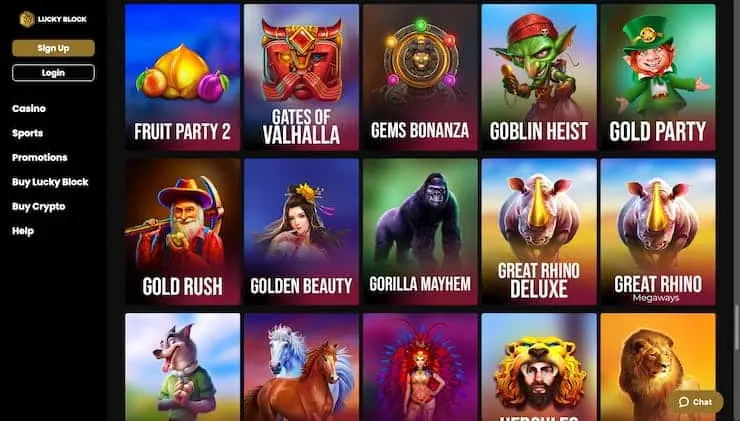 Lucky Block Casino Fruit Party 2 Slot