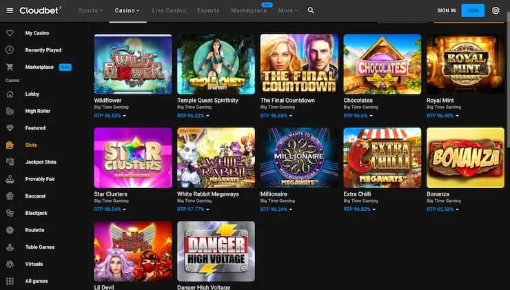 Cloudbet Casino Danger High Voltage Slot