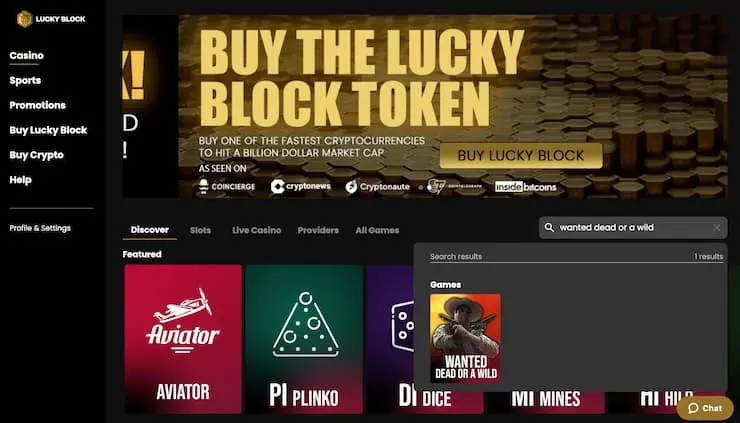 Register at Lucky Block Casino Step 4