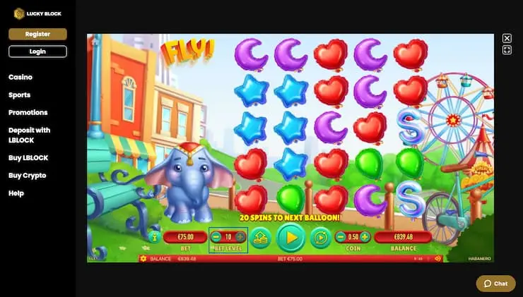 Fly Slot Bet Level
