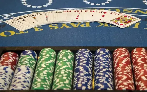 Baccarat table