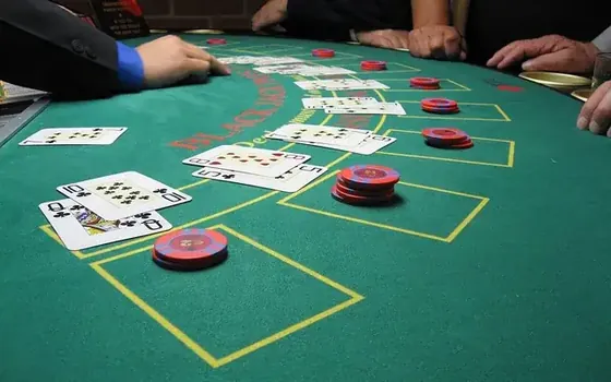 Blackjack table