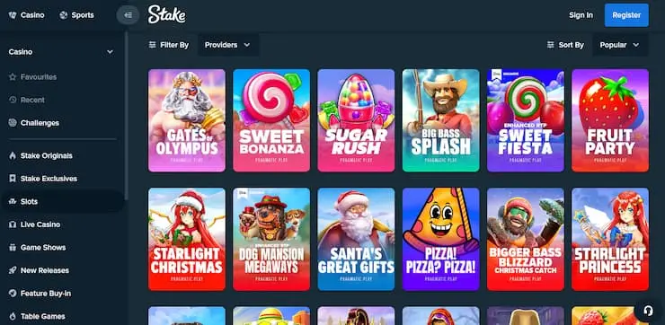 Stake Casino slots