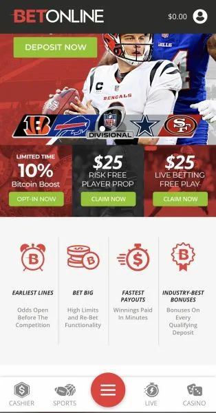 Start Playing on BetOnline