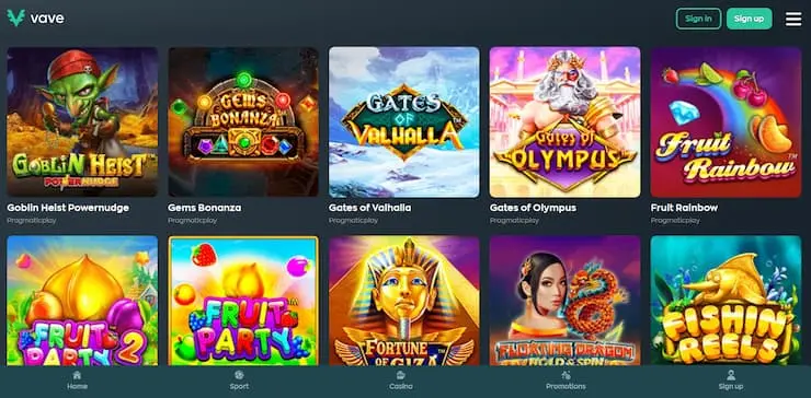 VAVE slots