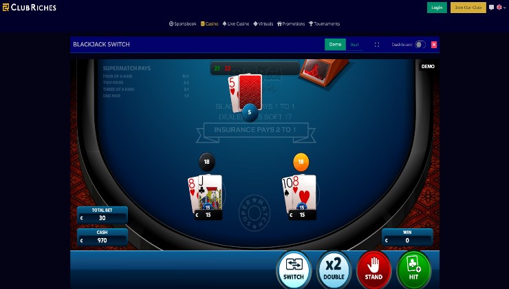 Blackjack Switch