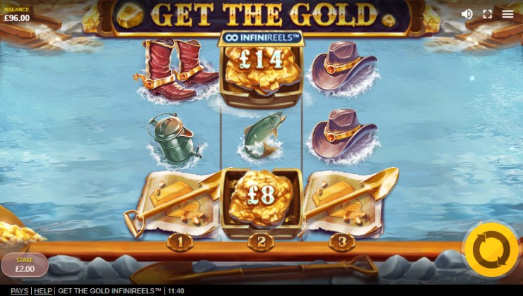 Get the Gold Infinireels in action