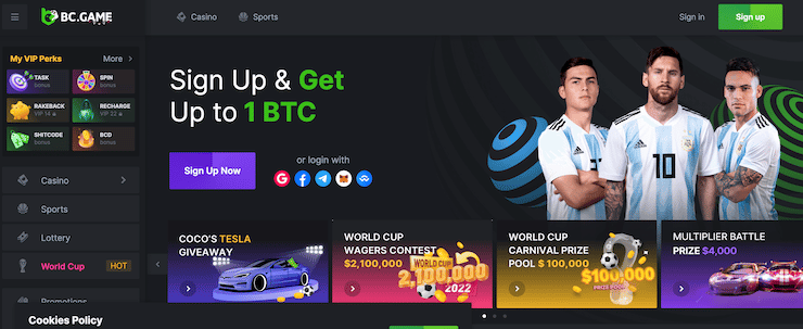 BC.Game MLS betting