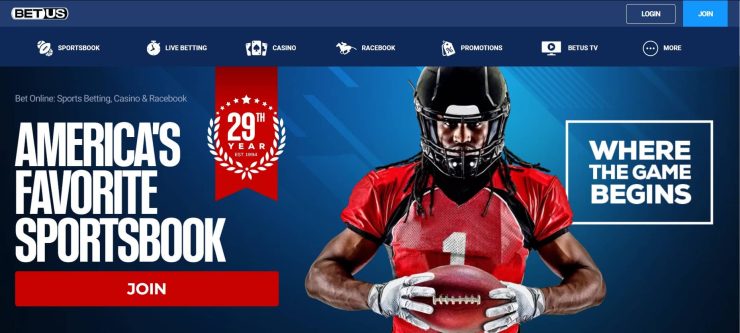 BetUS homepage