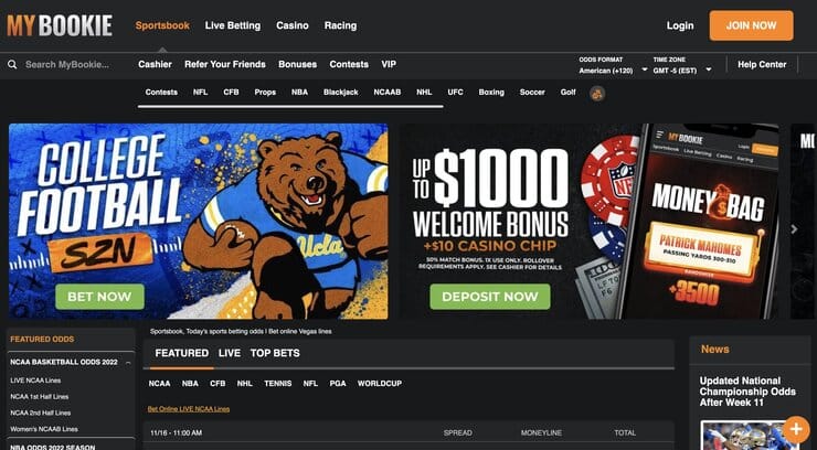 MyBookie New Jersey sportsbook