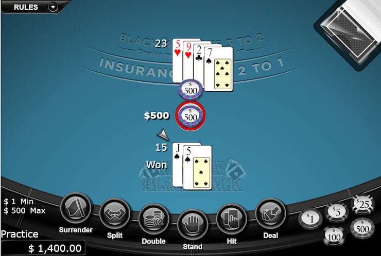 European Blackjack Online
