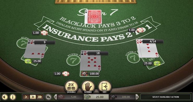 Super 7 Blackjack Online