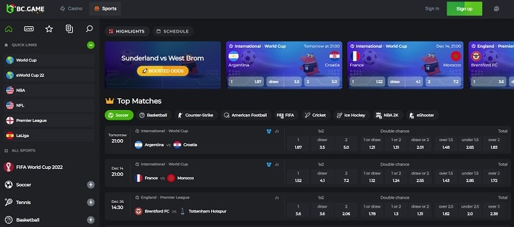 BC Game Romania Sports Betting Site