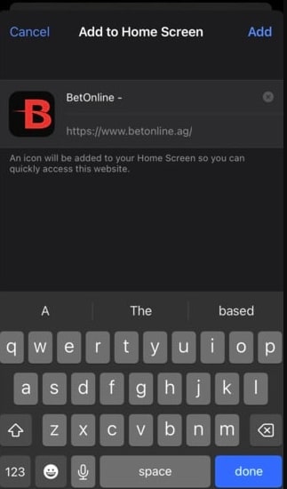 BetOnline PWA app step four (1)