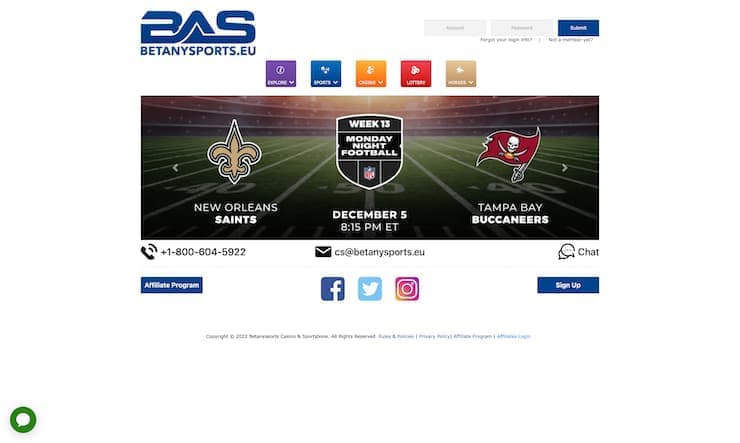 Betanysports Kentucky Sports Betting Site