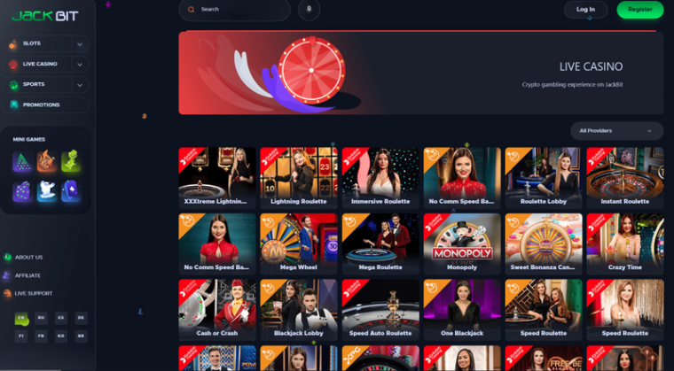 JackBit - a casino for Play'n GO slots and more