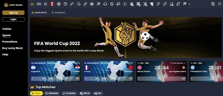 Lucky Block Romania Sports Betting Site