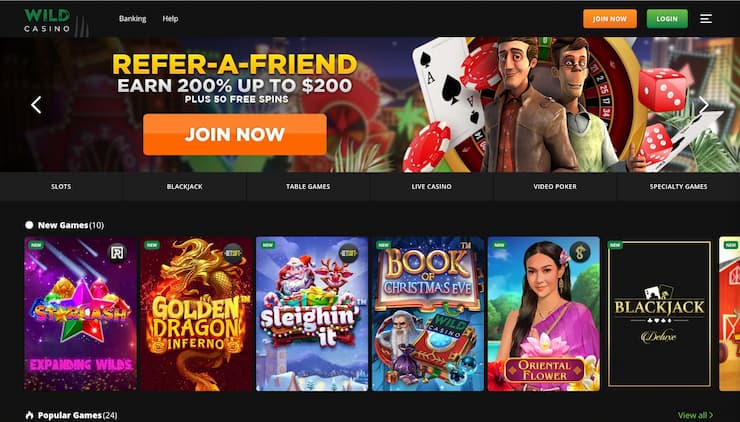 Wild Casino Georgia Online Gambling