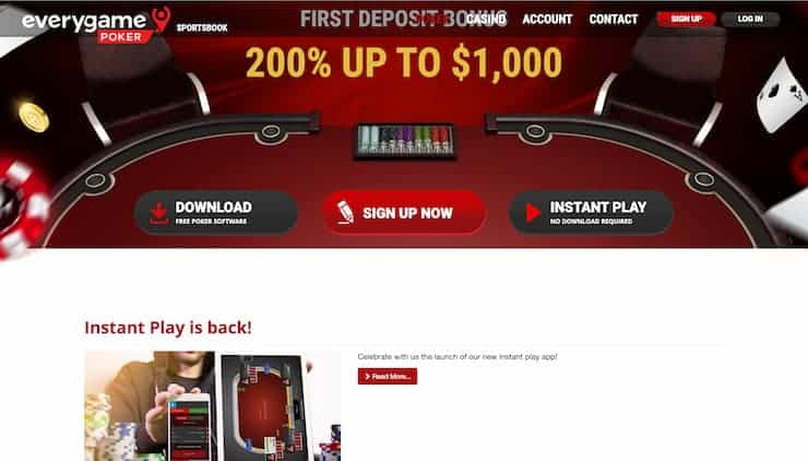 Everygame Poker Lobby