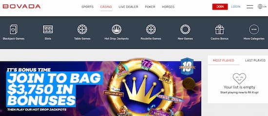 Bovada Casino Curacao