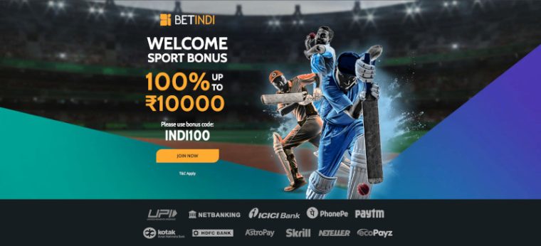 BetIndi landing page