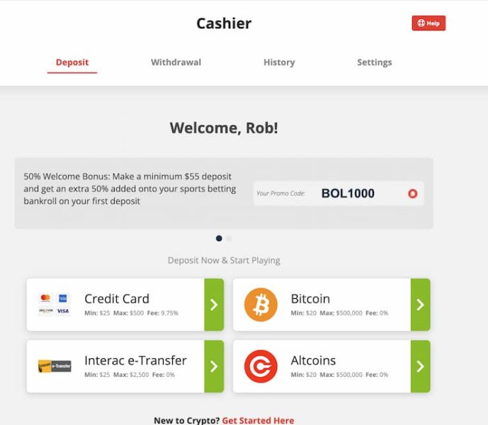 betonline cashier