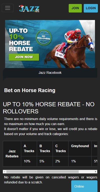 JazzSports Racebook