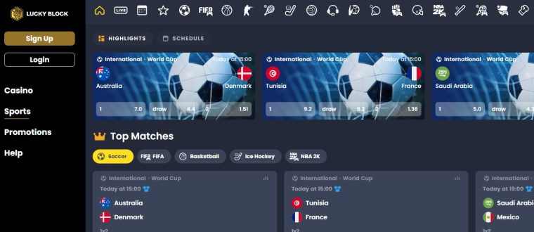 lucky block sports
