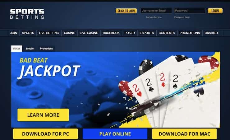 sportsbetting online poker VA