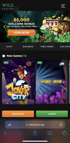 Menu button safari