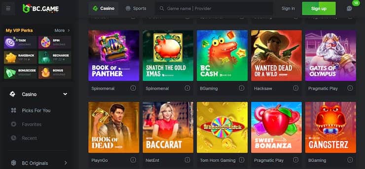 BCGame Slots