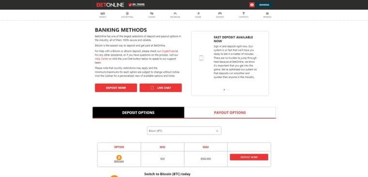 BetOnline Banking