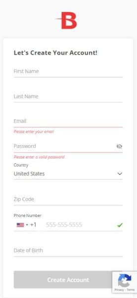 BetOnline Registration